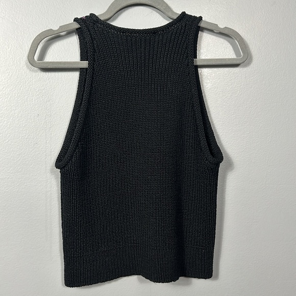 3.1 Phillip Lim Black Sleeveless Knit Rib Stitch Sweater size XS- gently used - Picture 8 of 9